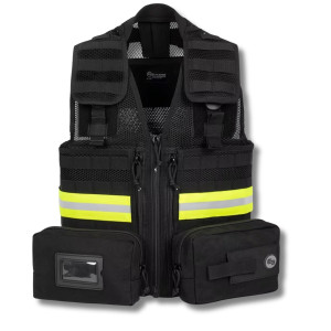 Chaleco Reflectante E-VEST Negro Talla L-XL